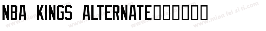 NBA Kings Alternate字体转换